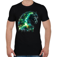 PRINTFASHION ló - Férfi póló - Fekete