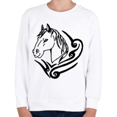 PRINTFASHION ló - Gyerek pulóver - Fehér