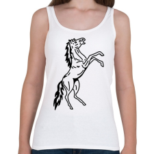PRINTFASHION ló - Női atléta - Fehér női trikó