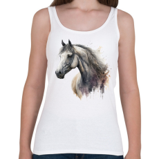 PRINTFASHION Ló - Női atléta - Fehér