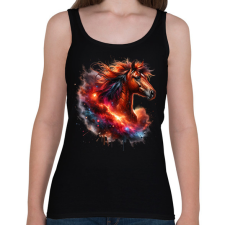 PRINTFASHION ló - Női atléta - Fekete női trikó