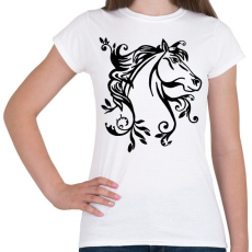 PRINTFASHION ló - Női póló - Fehér