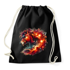 PRINTFASHION ló - Sportzsák, Tornazsák - Fekete tornazsák