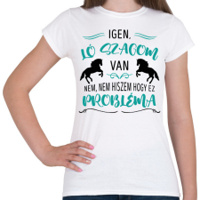 PRINTFASHION Ló szagom van - Női póló - Fehér női póló