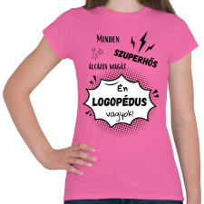 PRINTFASHION Logopédus - Női póló - Rózsaszín női póló