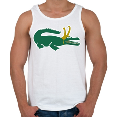 PRINTFASHION Loki kroki - Férfi atléta - Fehér