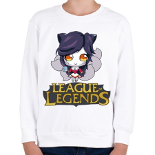 PRINTFASHION LOL Ahri - Gyerek pulóver - Fehér gyerek pulóver, kardigán