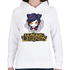 PRINTFASHION LOL Ahri - Női kapucnis pulóver - Fehér