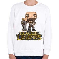 PRINTFASHION LOL Braum - Gyerek pulóver - Fehér