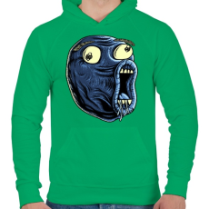 PRINTFASHION LOL - Férfi kapucnis pulóver - Zöld