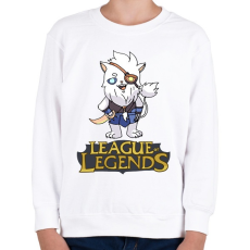 PRINTFASHION LOL Rengar - Gyerek pulóver - Fehér
