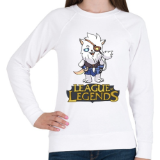 PRINTFASHION LOL Rengar - Női pulóver - Fehér