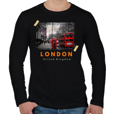 PRINTFASHION london - Férfi hosszú ujjú póló - Fekete férfi póló