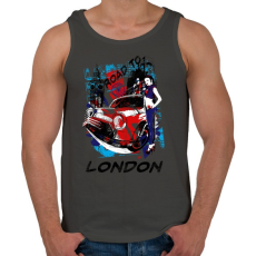PRINTFASHION London utjain - Férfi atléta - Sötétszürke