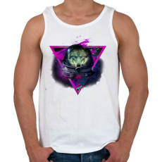 PRINTFASHION Lonely astronaut 3 - Férfi atléta - Fehér