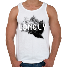 PRINTFASHION Lonely.  - Férfi atléta - Fehér atléta, trikó