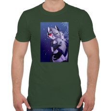 PRINTFASHION Loona - Férfi póló - Katonazöld
