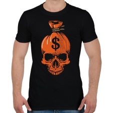 PRINTFASHION Lopott pénz - Férfi póló - Fekete férfi póló
