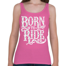 PRINTFASHION Lóra született - Női atléta - Rózsaszín női trikó