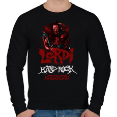 PRINTFASHION lordi-hard rock hallelujah - Férfi pulóver - Fekete