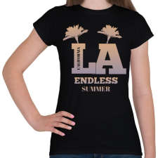 PRINTFASHION los angeles california - Női póló - Fekete női póló
