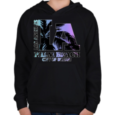 PRINTFASHION Los angeles  - Gyerek kapucnis pulóver - Fekete