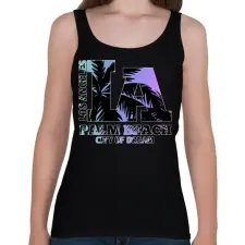 PRINTFASHION Los angeles  - Női atléta - Fekete női trikó