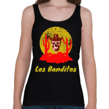 PRINTFASHION los banditos - Női atléta - Fekete női trikó