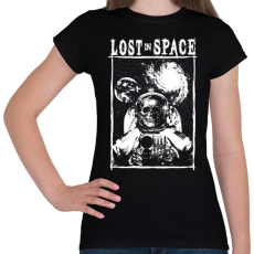 PRINTFASHION Lost in space - Női póló - Fekete