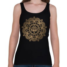 PRINTFASHION Lótusz mandala - Női atléta - Fekete