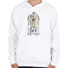 PRINTFASHION Lovag - Gyerek kapucnis pulóver - Fehér gyerek pulóver, kardigán