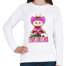 PRINTFASHION Lovag Labubu - Női pulóver - Fehér női pulóver, kardigán