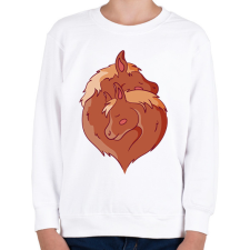 PRINTFASHION Lovak - Gyerek pulóver - Fehér gyerek pulóver, kardigán