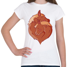 PRINTFASHION Lovak - Női póló - Fehér