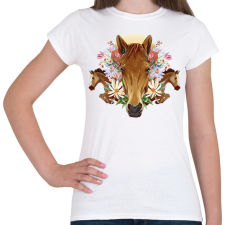 PRINTFASHION Lovak - Női póló - Fehér női póló