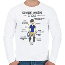 PRINTFASHION Lovas azonosítás - Férfi pulóver - Fehér férfi pulóver, kardigán