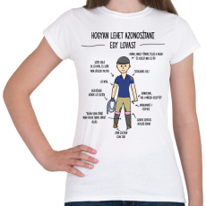 PRINTFASHION Lovas azonosítás - Női póló - Fehér