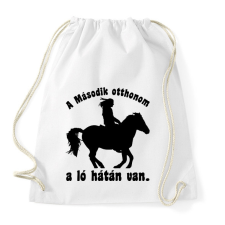 PRINTFASHION lovas - Sportzsák, Tornazsák - Fehér tornazsák