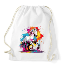 PRINTFASHION Lovas - Sportzsák, Tornazsák - Fehér tornazsák