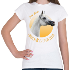 PRINTFASHION Lovas szív - Arab Telivér - Női póló - Fehér