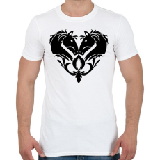 PRINTFASHION Lovas szív - Férfi póló - Fehér