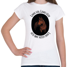 PRINTFASHION Lovas szív Lovas lélek - Női póló - Fehér