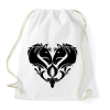PRINTFASHION Lovas szív - Sportzsák, Tornazsák - Fehér