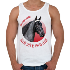 PRINTFASHION Lovas szív - Tennessee sétáló - Férfi atléta - Fehér atléta, trikó