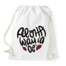 PRINTFASHION Love Aloha Hawaii - Sportzsák, Tornazsák - Fehér tornazsák