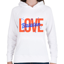 PRINTFASHION Love Balaton 2 - Női kapucnis pulóver - Fehér női pulóver, kardigán