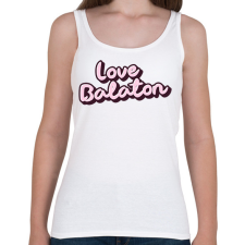 PRINTFASHION Love Balaton - Női atléta - Fehér női trikó