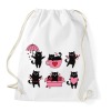 PRINTFASHION Love cats - Sportzsák, Tornazsák - Fehér