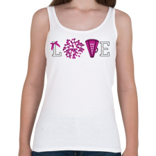 PRINTFASHION Love cheerleader - Női atléta - Fehér női trikó