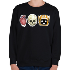 PRINTFASHION Love Death + Robots - Gyerek pulóver - Fekete gyerek pulóver, kardigán